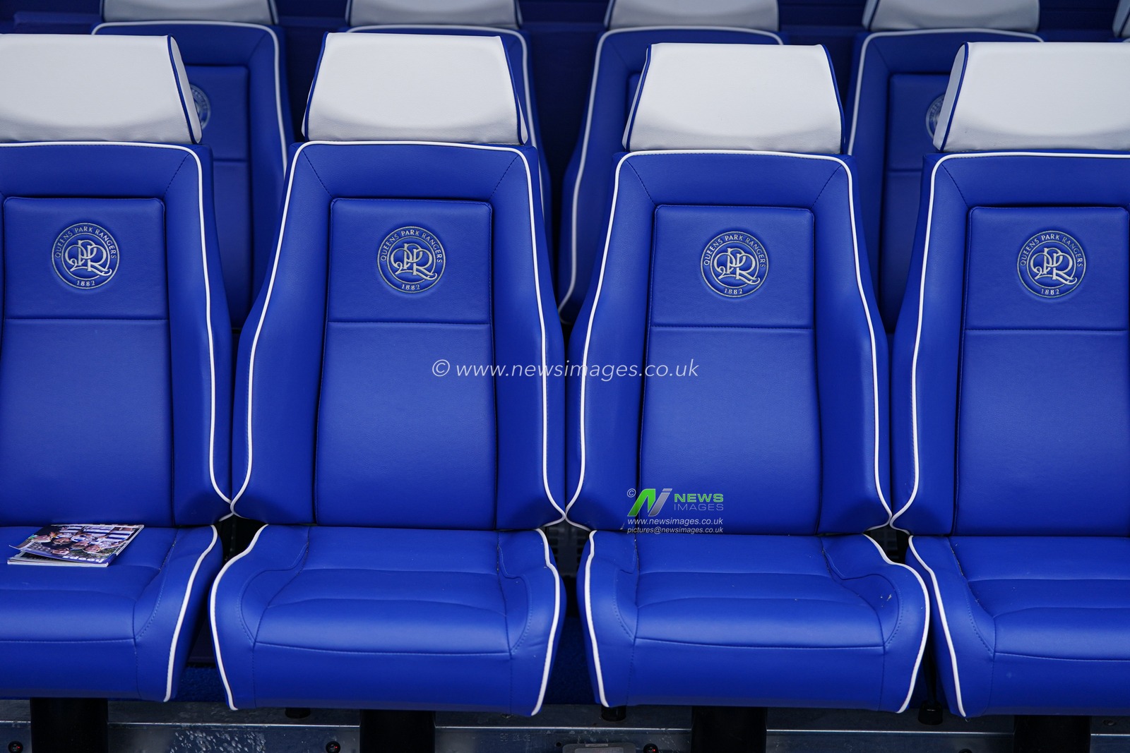 View of QPR bench ahead of the Sky Bet Championship match Queens Park Rangers vs Leeds United at Kiyan Prince Foundation Stadium, London, United Kingdom, 15th March 2025

(Photo by Harvey Murphy/News Images)