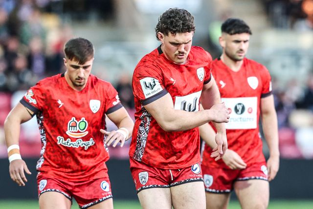 Robbie Mulhern of Leigh Leopards in the pre-game warm up during the Betfred Super League round 8 match York Knights vs Leigh Leopards at LNER Community Stadium, York, United Kingdom on 17 April 2026

(Photo by Alfie Cosgrove/News Images)