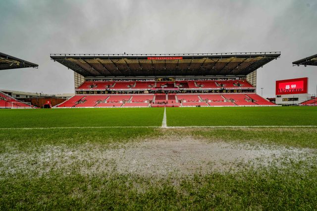 A general view of the pitch and stands during the Emirates FA Cup 4th Round  match Stoke City vs Fulham at Bet365 Stadium, Stoke On Trent, United Kingdom on 15 February 2026

(Photo by Maynard Manyowa/News Images)