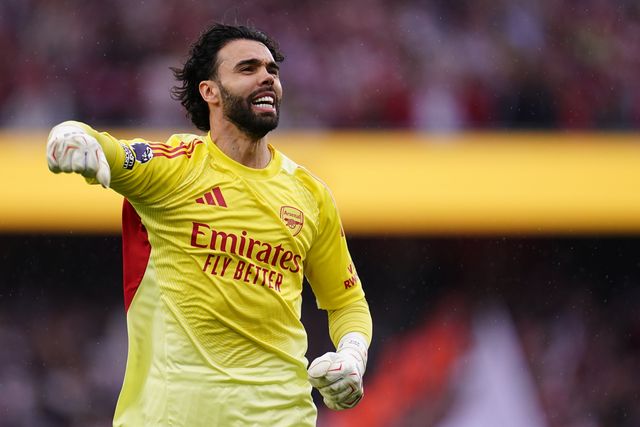 Arsenal goalkeeper David Raya during the Premier League match Arsenal vs Fulham at Emirates, London, United Kingdom on 02 May 2026

(Photo by Harvey Murphy/News Images)