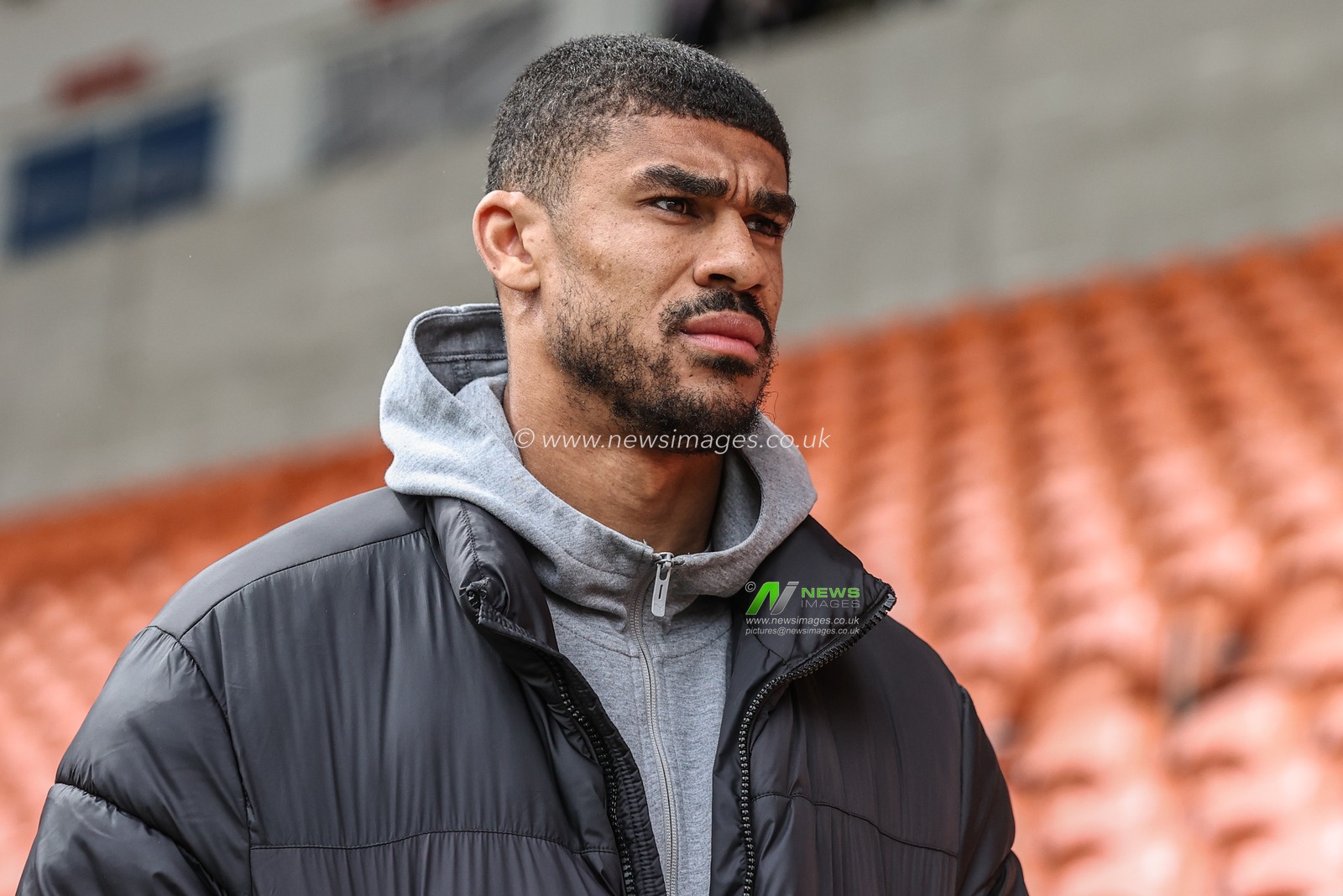 Ashley Fletcher of Blackpool arrives during the Sky Bet League 1 match Blackpool vs Wrexham at Bloomfield Road, Blackpool, United Kingdom, 21st April 2025

(Photo by Alfie Cosgrove/News Images)