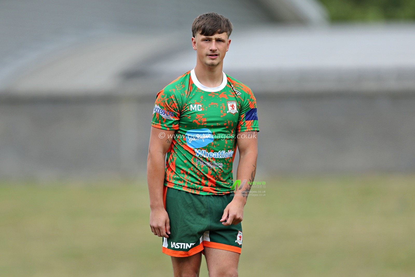 Mason Corbett of Hunslet RLFC before the Betfred Championship match Hunslet RLFC vs Barrow Raiders at South Leeds Stadium, Leeds, United Kingdom, 22nd June 2025(Photo by Sam Eaden/News Images)