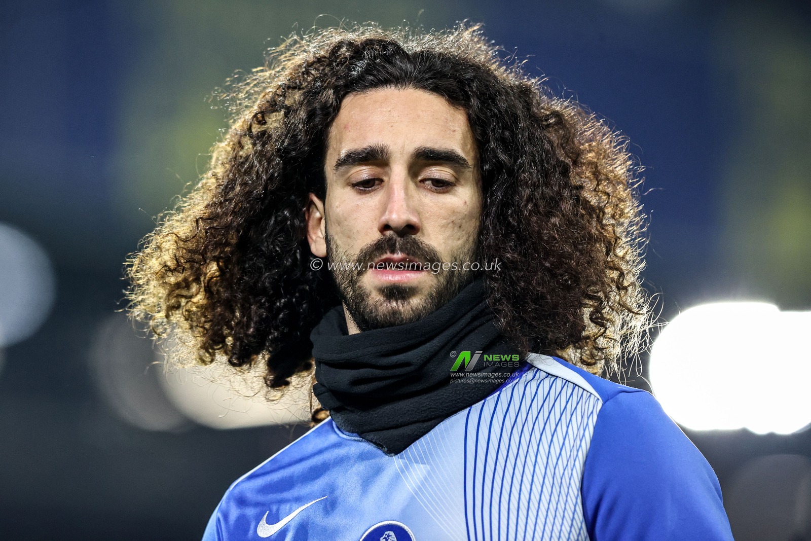 Marc Cucurella of Chelsea in the pregame warmup session during the Premier League match Leeds United vs Chelsea at Elland Road, Leeds, United Kingdom, 3rd December 2025

(Photo by Alfie Cosgrove/News Images)

*** GER AUT SUI OUT ***