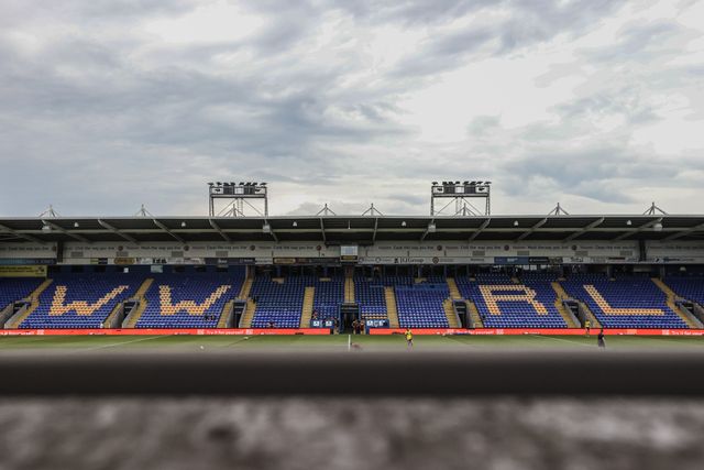 A general view of Halliwell Jones Stadium during the Betfred Super League round 15 match Warrington Wolves vs Huddersfield Giants at Halliwell Jones Stadium, Warrington, United Kingdom, 21st June 2025

(Photo by Alfie Cosgrove/News Images)