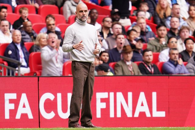 Josep Guardiola manager of Manchester City during the Emirates FA Cup Final match Chelsea vs Manchester City at Wembley Stadium, London, United Kingdom on 16 May 2026

(Photo by Harvey Murphy/News Images)