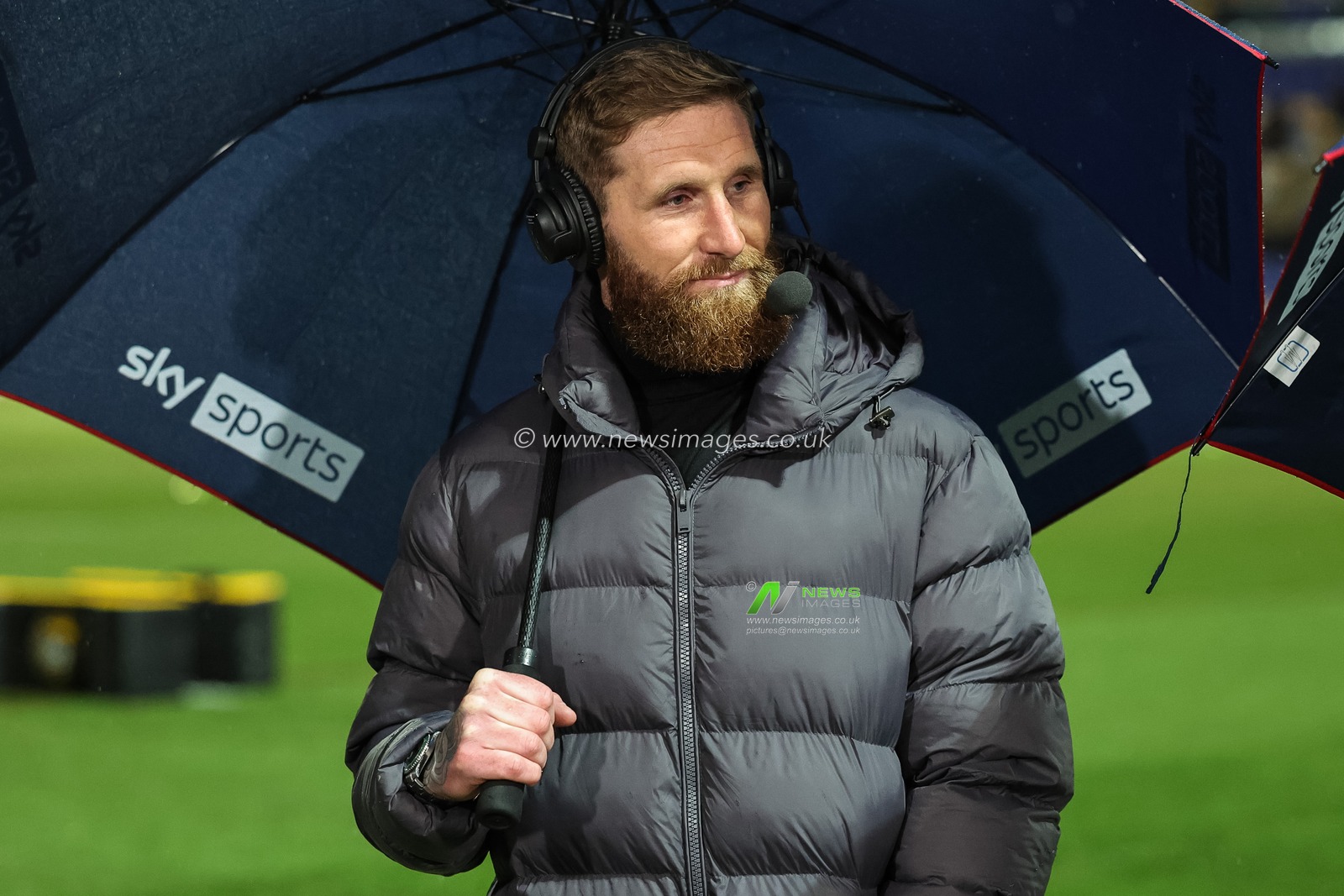 Sam Tomkins during a live broadcast at the Betfred Super League Round 1 match York Knights vs Hull KR at LNER Community Stadium, Lincoln, United Kingdom on 12 February 2026

(Photo by Mark Cosgrove/News Images)
