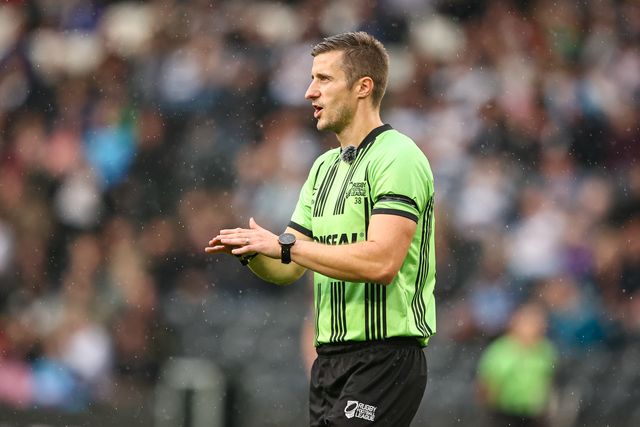 Referee Josh Pemberton during the Betfred Super League round 25 match Hull FC vs Warrington Wolves at MKM Stadium, Hull, United Kingdom on 29 August 2026

(Photo by Alfie Cosgrove/News Images)