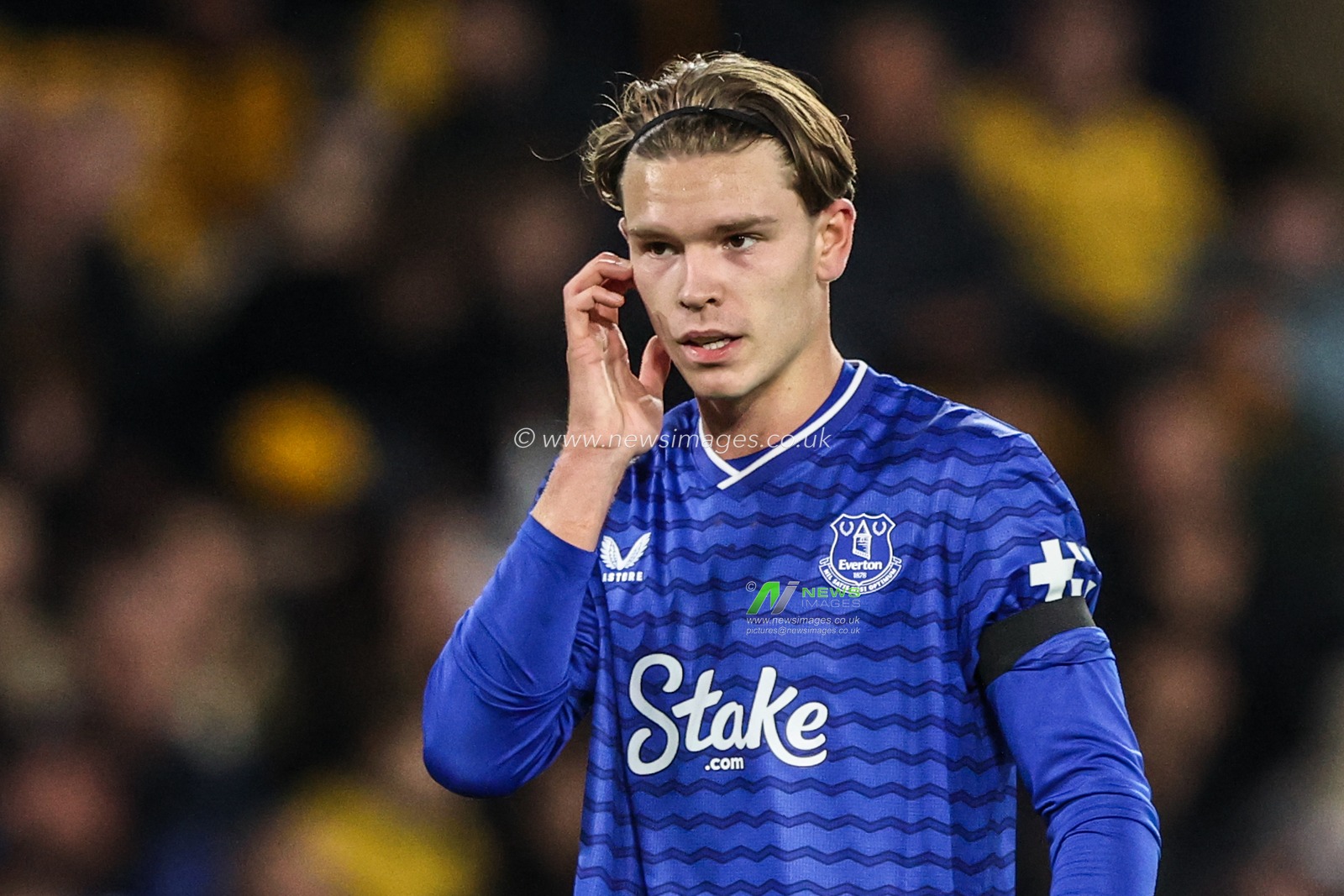 Tyler Dibling of Everton during the Carabao Cup round 3 match Wolverhampton Wanderers vs Everton at Molineux, Wolverhampton, United Kingdom, 23rd September 2025

(Photo by Alfie Cosgrove/News Images)