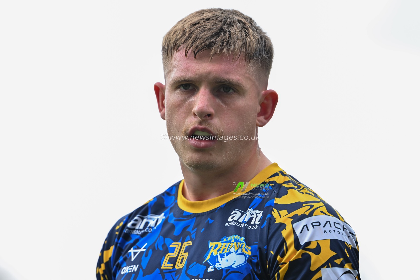 Corey Johnson of Leeds Rhinos warms up ahead of the Betfred Super League Round 21 match Leeds Rhinos vs Wigan Warriors at Headingley Stadium, Leeds, United Kingdom, 10th August 2024

(Photo by Cody Froggatt/News Images)