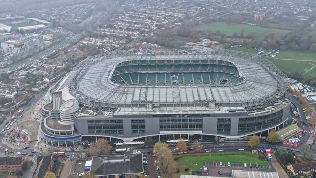 An aerial view of The Allianz Stadium during the Quilter Nations Series 2025 match England vs New Zealand at Allianz Stadium, Twickenham, United Kingdom, 15th November 2025

(Photo by Mark Cosgrove/News Images)

*** GER AUT SUI OUT ***