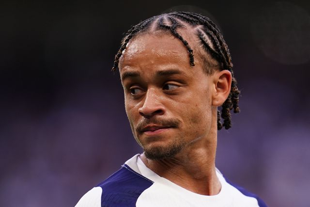 Xavi Simons of Tottenham Hotspur during the Premier League match Tottenham Hotspur vs Brighton & Hove Albion at Tottenham Hotspur Stadium, London, United Kingdom on 18 April 2026

(Photo by Harvey Murphy/News Images)