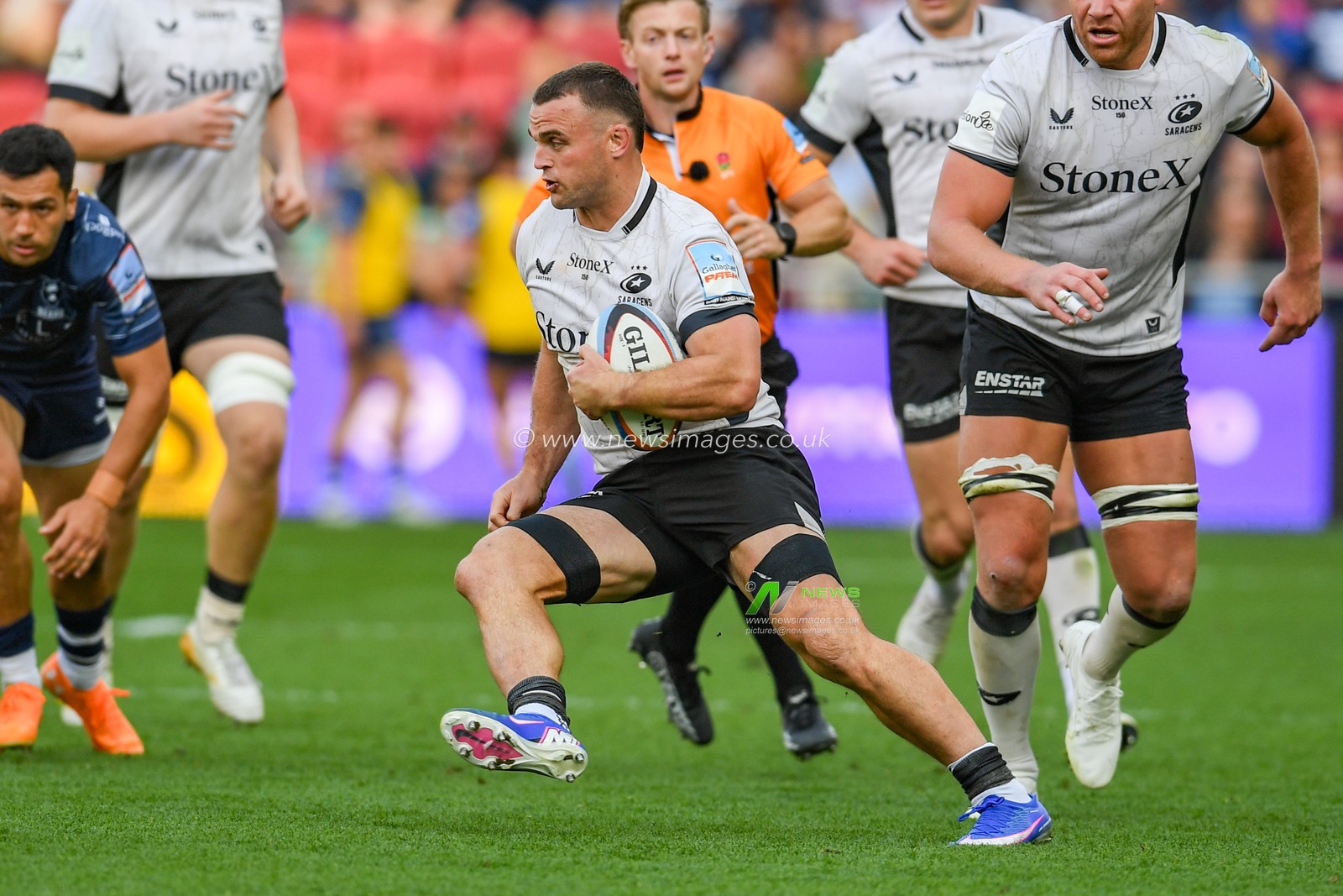 Ben Earl of Saracens during the Gallagher PREM match Bristol Bears vs Saracens at Ashton Gate, Bristol, United Kingdom on 09 May 2026

(Photo by Alex Williamson/News Images)