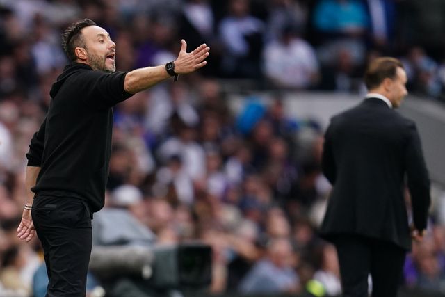 Roberto De Zerbi manager of Tottenham Hotspur during the Premier League match Tottenham Hotspur vs Newcastle Untied at Tottenham Hotspur Stadium, London, United Kingdom on 29 August 2026

(Photo by Harvey Murphy/News Images)