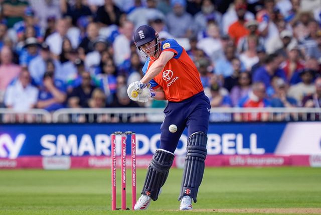 England captain Harry Brook hits a four during the Third Vitality T20 International match England vs India at Trent Bridge, Nottingham, United Kingdom on 07 July 2026

(Photo by Maynard Manyowa/News Images)